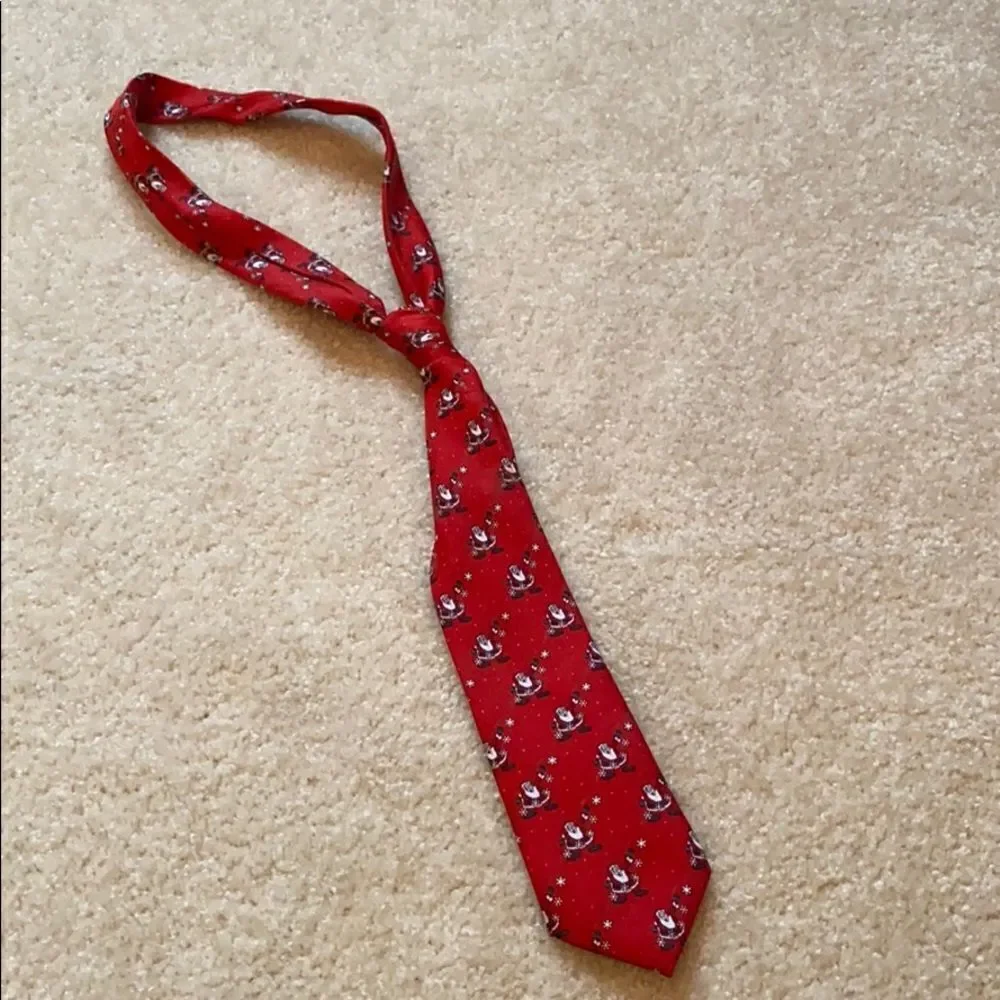 Dockers red tie 8 & under